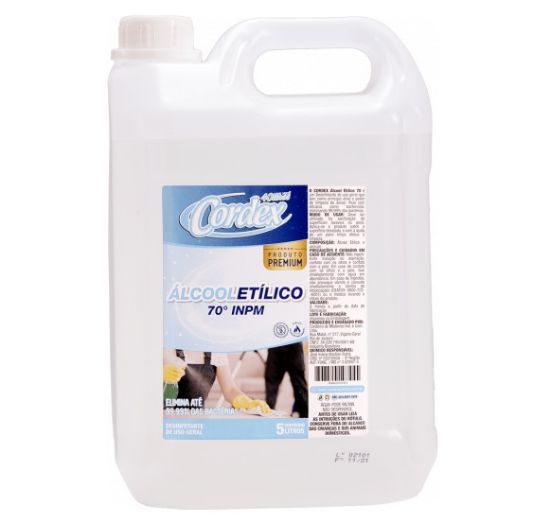 Imagem de ALCOOL LIQUIDO 70% CORDEX 5 L