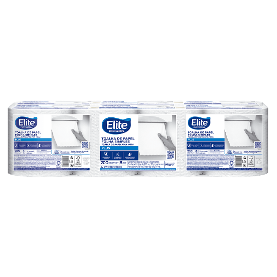 Imagem de Papel Toalha Elite Plus Folha Simples Rolo
