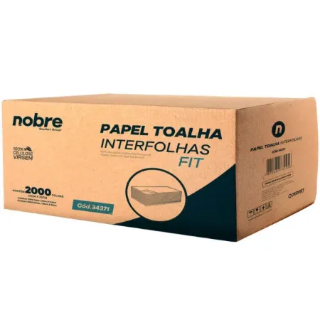Imagem de PAPEL TOALHA INTERFOLHAS FIT 20X23 100% CELULOSE - CX 2000 FOLHAS