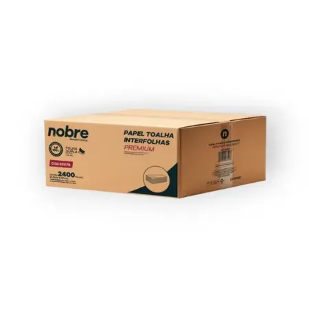 Imagem de PAPEL TOALHA INTERFOLHAS PREMIUM 21,5X20 100% CELULOSE - CX 2400 FOLHAS