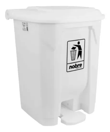 Imagem de LIXEIRA PLÁSTICA COM PEDAL 30 L BRANCO
