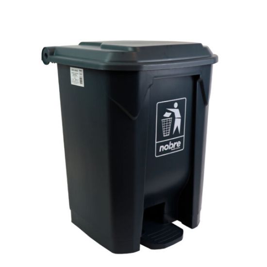 Imagem de LIXEIRA PLÁSTICA COM PEDAL 50 L CINZA