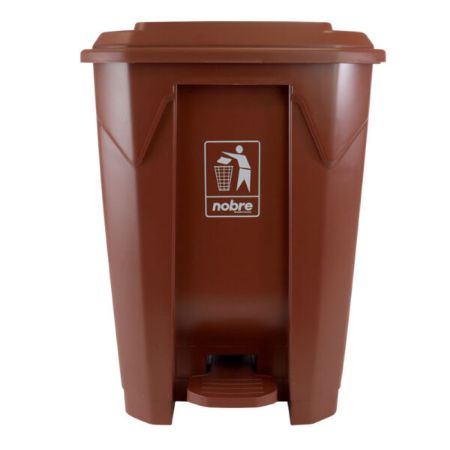Imagem de LIXEIRA PLÁSTICA COM PEDAL 50 L MARROM