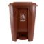 Imagem de LIXEIRA PLÁSTICA COM PEDAL 50 L MARROM