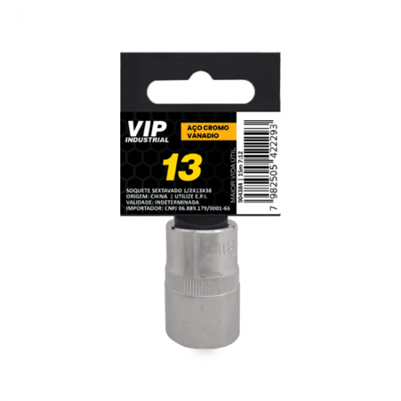 Imagem de SOQ SEXT MANUAL CURTO 13mm - Enc. 1/2" x 38mm