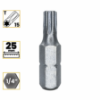 Imagem de BITS TORX T15 - Enc. 1/4" x 25mm [C/10]