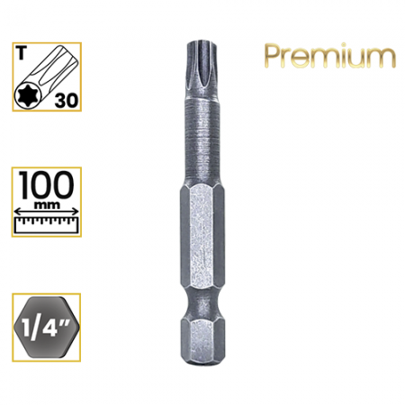 Imagem de PONTA TORX PREMIUM T30 - Enc. 1/4" x 100mm