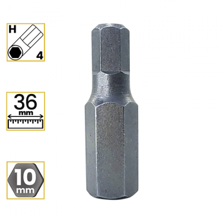 Imagem de BITS ALLEN CURTO PREMIUM 4mm - Enc. 10mm x 36mm