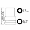 Imagem de SOQ SEXT MANUAL CURTO 17mm - Enc. 1/2" x 38mm