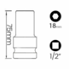 Imagem de SOQ SEXT MANUAL LONGO 18mm - Enc. 1/2" x 75mm