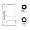 Imagem de SOQ SEXT MANUAL LONGO 24mm - Enc. 1/2" x 75mm