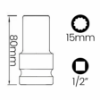 Imagem de SOQ EST MANUAL LONGO 15mm - Enc. 1/2" x 75mm