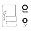 Imagem de SOQ EST MANUAL LONGO 17mm - Enc. 1/2" x 75mm