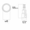 Imagem de SOQ MULTID MANUAL CURTO M14 - Enc. 1/2" x 55mm