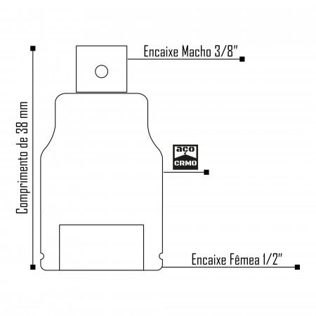 Imagem de REDUÇÃO DE IMPACTO - F 1/2" PARA M 3/8"