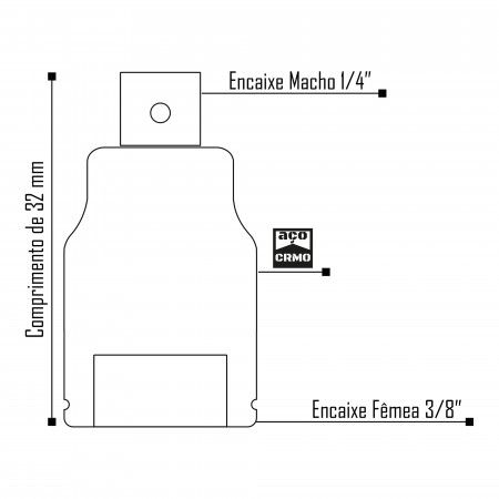 Imagem de REDUÇÃO DE IMPACTO - F 3/8" PARA M 1/4"