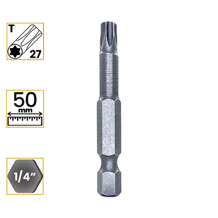 Imagem de PONTA TORX T27 - Enc. 1/4" x 50mm [C/10]