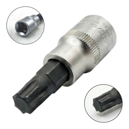 Imagem de SOQ TORX MANUAL CURTO T27 - Enc. 1/2" x 55mm